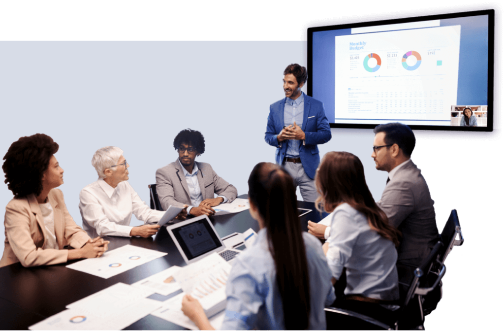 LifeSize 6 Professionals in large conference room